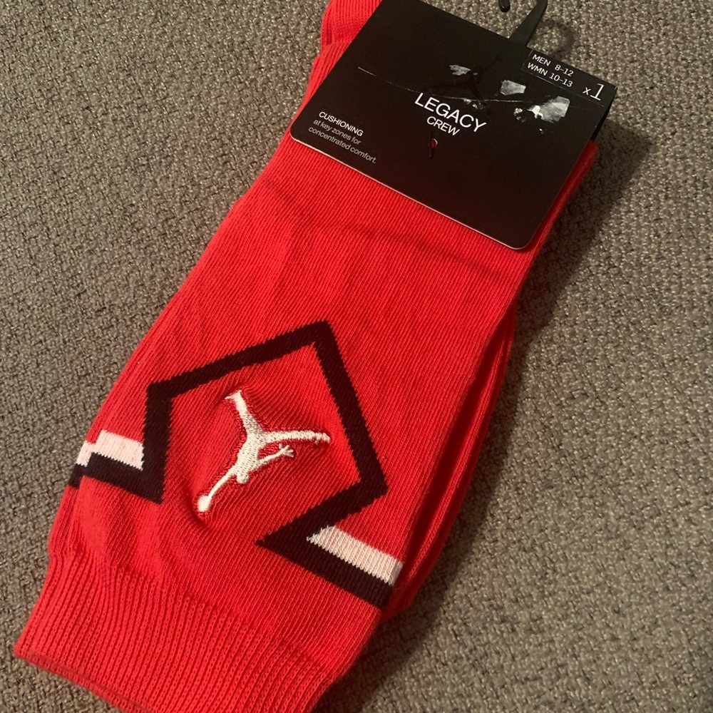 Jordan Legacy Crew Men’s Socks, Sz 8-12